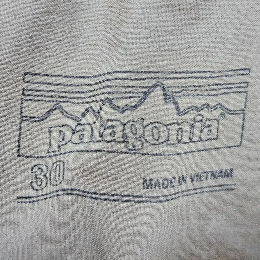 Patagonia Mens Landfarer Bike Shorts 12” Army Green Size 30 Stretch Lightweight
